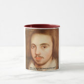 クリストファー・マーロウ「1stサイト」ラブ引用文ギフト マグカップ (中央)