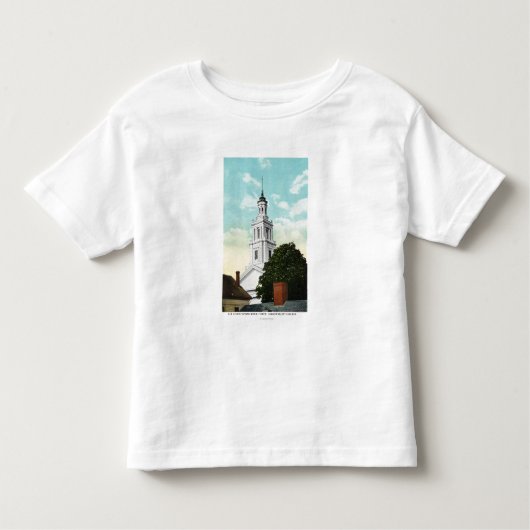 クリストファー・レンタワーの眺め トドラーTシャツ (正面)