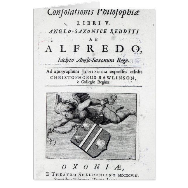 クリストファー・ローリンソン氏へのフロンティスピース (正面)