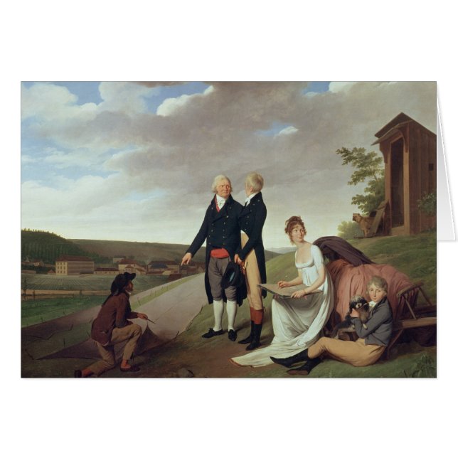 クリストフィーPhilippe Oberkampfおよび家族 (正面横)