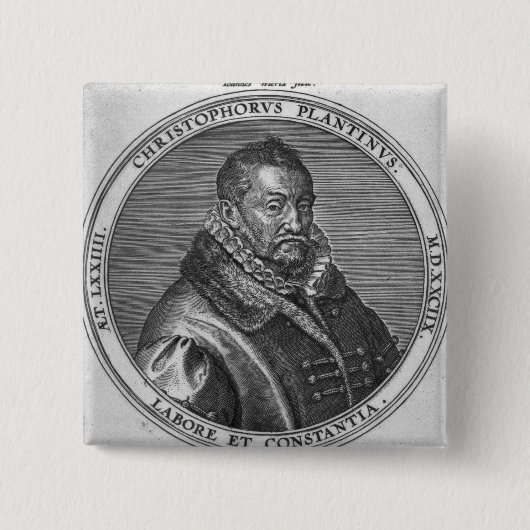 クリストフィーPlantin 缶バッジ (正面)