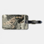 クリストフォロスキリスト旅行祈りの言葉の版木、銅版、版画 ラゲッジタグ (裏面横)