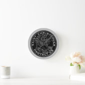 クリストフォロスメダル ラウンド壁時計 (ホーム)