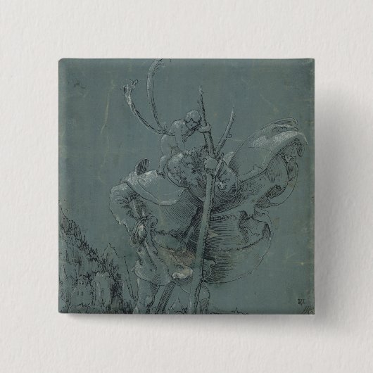 クリストフォロス1510年 缶バッジ (正面)