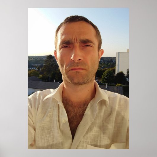 クリストフLEROYケミースブランシュバルコンシエルブルー ポスター (正面)