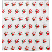 クリストマスシャワーカーテンサンタクロース（ギフト付き） シャワーカーテン (正面)