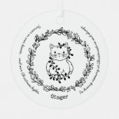 クリストマスタイムペットメモリアル メタルオーナメント (正面)