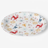 クリストマスデアーズパターン紙プレート ペーパープレート (アングル)