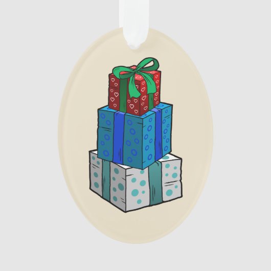 クリストマプレゼント オーナメント (正面)