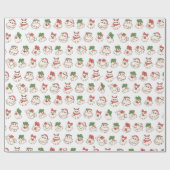 クリストマ幽霊ハロウィーンラッピング紙 ラッピングペーパー (フラット)