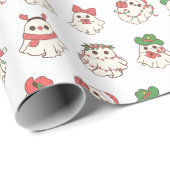 クリストマ幽霊ハロウィーンラッピング紙 ラッピングペーパー (ロールコーナー)