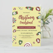 クリストモダンマストキャンディランドパーティの招待状 招待状 (スタンド正面)
