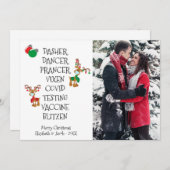 クリストワクチンフォトトナカイ顔マスク シーズンカード (正面/裏面)