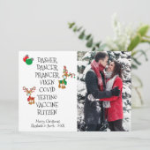 クリストワクチンフォトトナカイ顔マスク シーズンカード (スタンド正面)