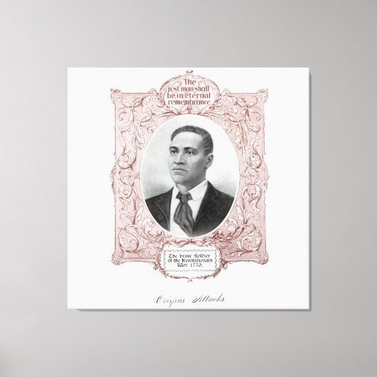 クリスパス攻撃：アメリカ革命殉教 キャンバスプリント (正面)