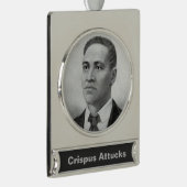 クリスパス攻撃:アメリカ革命殉教 シルバープレートバナーオーナメント (右)