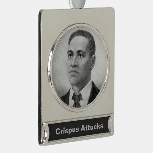 クリスパス攻撃:アメリカ革命殉教 シルバープレートバナーオーナメント (右)