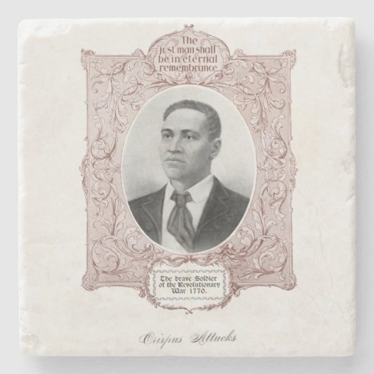 クリスパス攻撃：アメリカ革命殉教 ストーンコースター (正面)