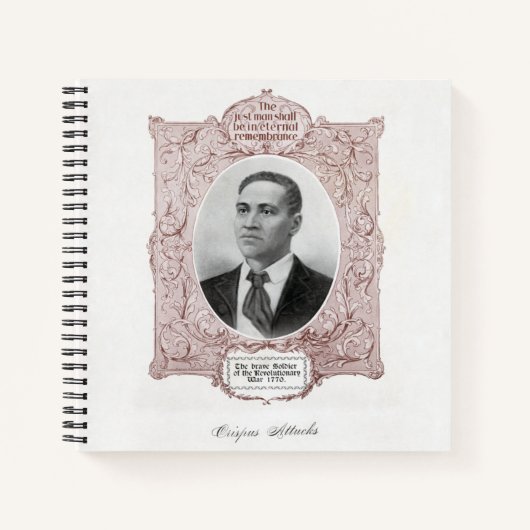 クリスパス攻撃：アメリカ革命殉教 ノートブック (正面)