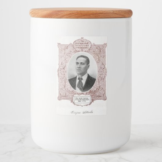 クリスパス攻撃：アメリカ革命殉教 フードラベル (正面)