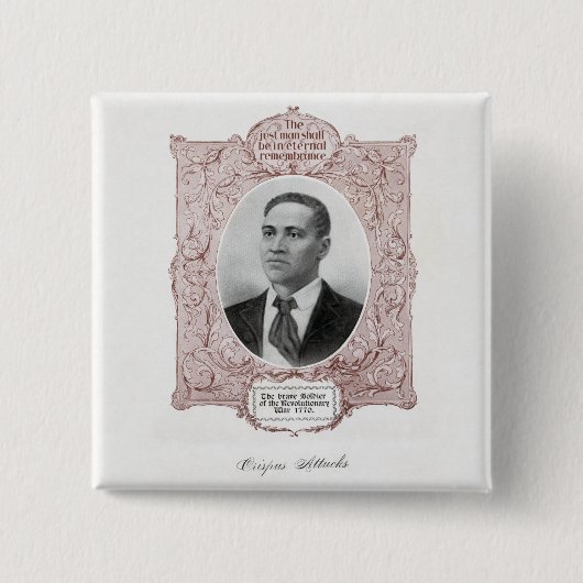 クリスパス攻撃：アメリカ革命殉教 缶バッジ (正面)