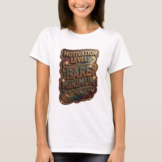 クリスパーゴールド モチベーション レベル 最低限 Tシャツ (正面)