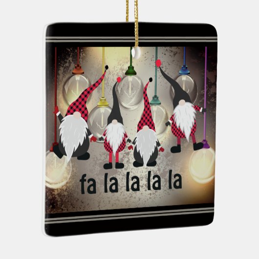 クリスパーソナライズされたおもしろいス格言ファラララララ セラミックオーナメント (右)