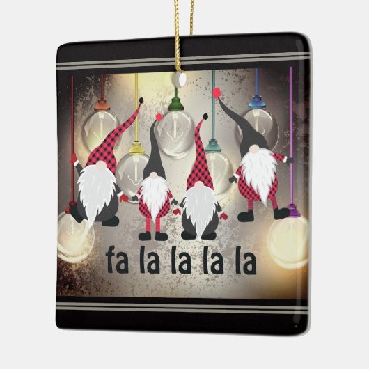 クリスパーソナライズされたおもしろいス格言ファラララララ セラミックオーナメント (左)