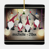 クリスパーソナライズされたおもしろいス格言ファラララララ セラミックオーナメント (裏面)