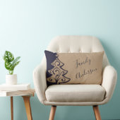 クリスパーソナライズされたスエレガントスブルーチューペデコール ランバークッション (椅子)