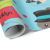 クリスパーソナライズされたマスを祝う ラッピングペーパー (ロールコーナー)