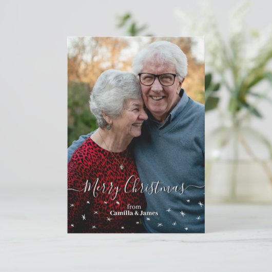 クリスパーソナライズされたマスグリーティングカード サンキューカード (スタンド正面)