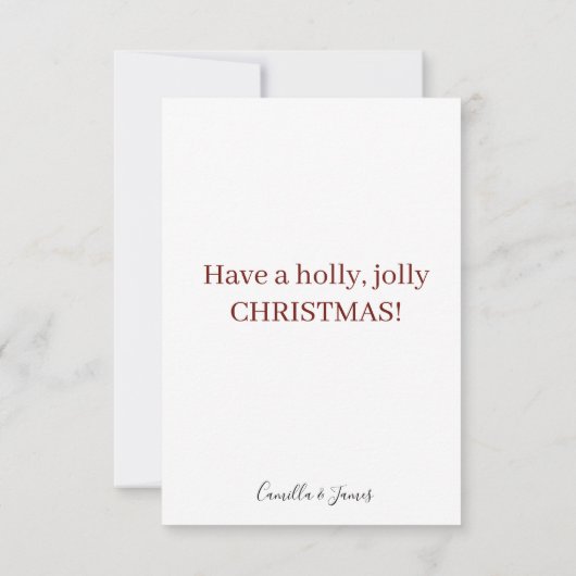 クリスパーソナライズされたマスグリーティングカード サンキューカード (裏面)