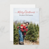 クリスパーソナライズされたマスグリーティングカード サンキューカード (正面/裏面)