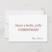 クリスパーソナライズされたマスグリーティングカード サンキューカード (裏面)