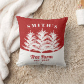 クリスパーソナライズされたマスツリーファームファームハウス クッション (ブランケット)