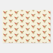 クリスパーソナライズされたマストナカイ顔 ラッピングペーパーシート (正面3)