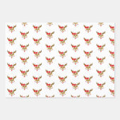 クリスパーソナライズされたマストナカイ顔 ラッピングペーパーシート (正面)