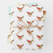 クリスパーソナライズされたマストナカイ顔 ラッピングペーパーシート (インサイチュ)