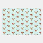 クリスパーソナライズされたマストナカイ顔 ラッピングペーパーシート (正面3)