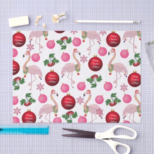 クリスパーソナライズされたマスフラミンゴスティッシュペーパー 薄葉紙 (クラフト)