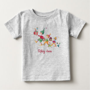 クリスパーソナライズされたマスホリデーグレー ベビーTシャツ