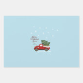 クリスパーソナライズされたマスヴィンテージトラックのラッピングラップ ラッピングペーパーシート (正面3)