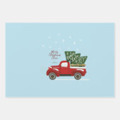 クリスパーソナライズされたマスヴィンテージトラックのラッピングラップ ラッピングペーパーシート (正面2)