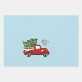 クリスパーソナライズされたマスヴィンテージトラックのラッピングラップ ラッピングペーパーシート (正面)