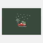 クリスパーソナライズされたマスヴィンテージトラックの包装 ラッピングペーパーシート (正面3)