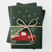 クリスパーソナライズされたマスヴィンテージトラックの包装 ラッピングペーパーシート (インサイチュ)