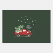 クリスパーソナライズされたマスヴィンテージトラックの包装 ラッピングペーパーシート (正面)