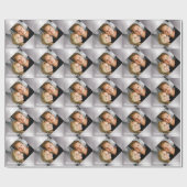 クリスパーソナライズされたマス休暇の写真家族 ラッピングペーパー (フラット)