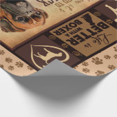 クリスパーソナライズされたマス毛布、人生は機知に富む ラッピングペーパー (角)